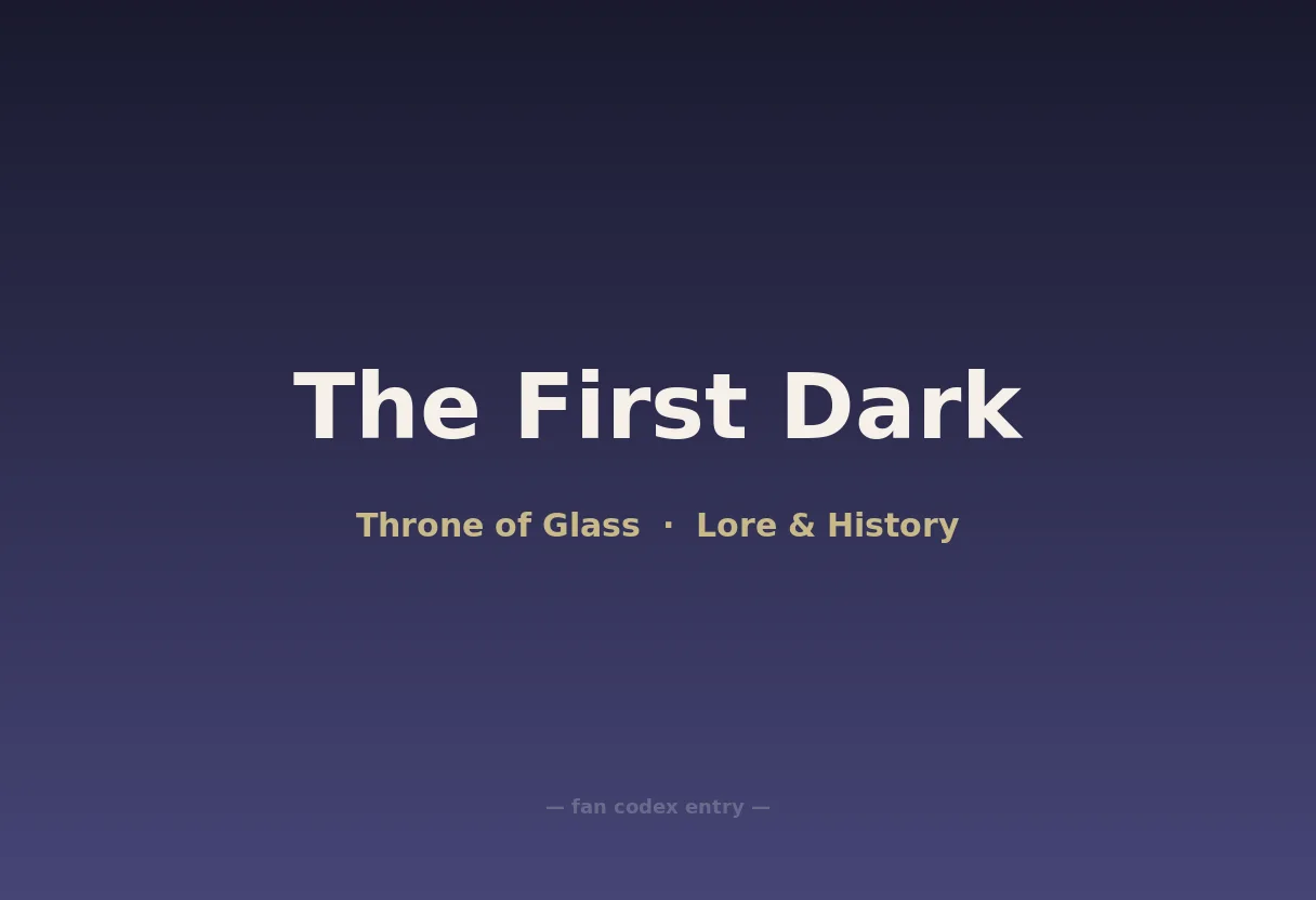 The First Dark