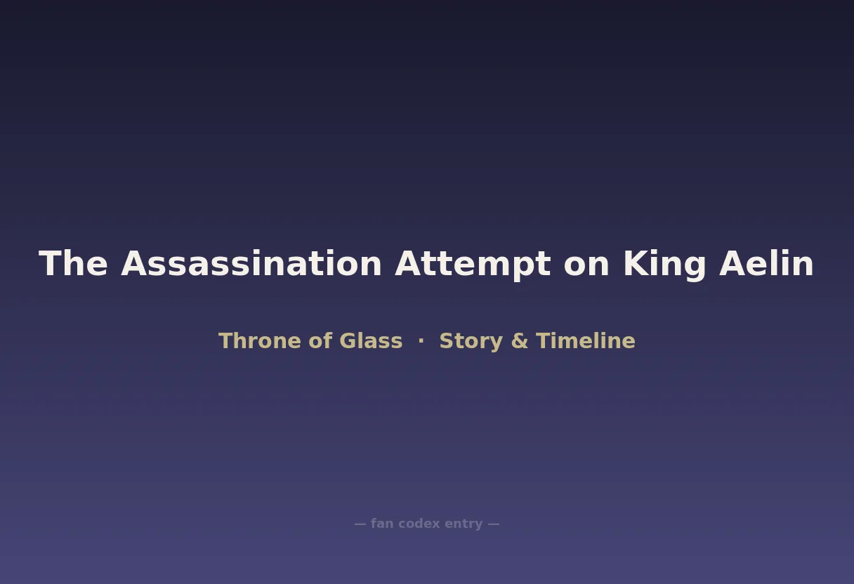 The Assassination Attempt on King Aelin